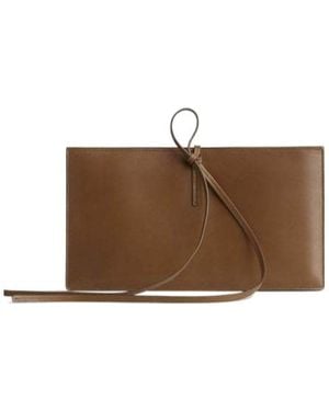 Phoebe Philo Splay Clutch - Brown