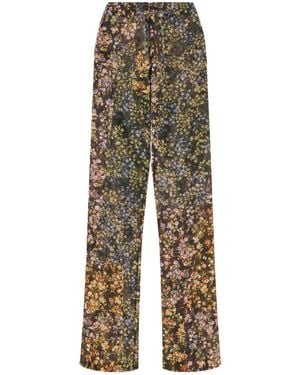 Dries Van Noten Elasticated Jacquard Pants - Multicolor