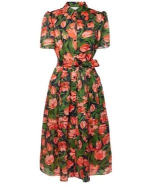 Carolina Herrera Floral Shirt Dress - Multicolour