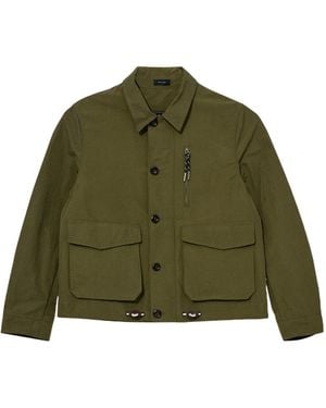 Drake's Long Sleeve Casual Jacket - Green