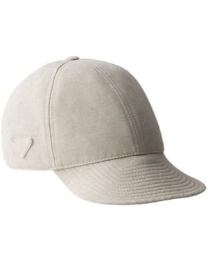 Prada Denim Baseball Cap - White