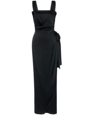 Maison Margiela Satin Maxi Dress - Black