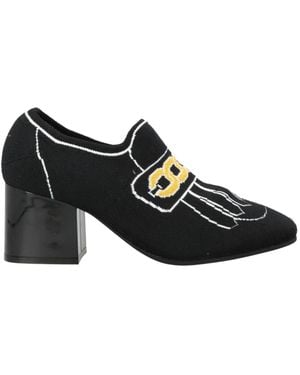 Marni Jacquard-Knit Loafers - Black
