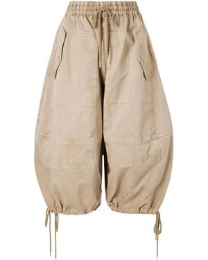 Co. Lace-Up Wide-Leg Trousers - Natural