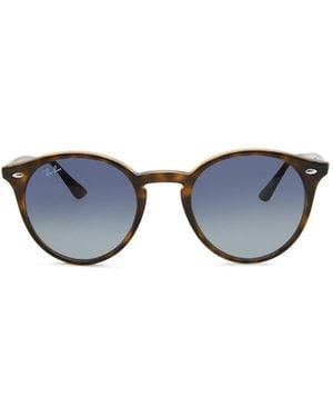 Ray-Ban Tortoiseshell Round-Frame Sunglasses - Blue