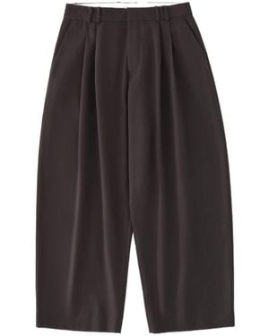 Studio Nicholson Line Pleated Trousers - Grey