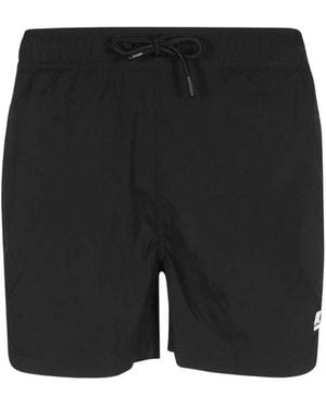 K-Way Logo Swim Trunks - Black