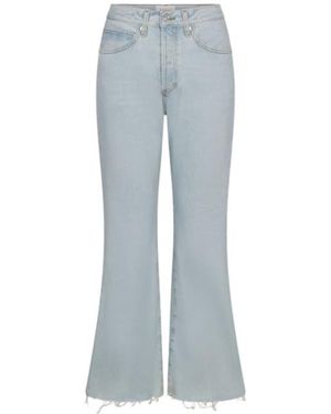 FRAME High Rise Flared Jeans - Blue
