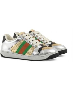 Gucci Screener Low-Top Trainers - Grey