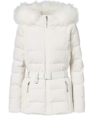 Yves Salomon Solid Color Down Jacket - White
