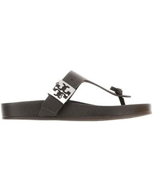 Tory Burch Round Toe Flip Flops - Multicolor