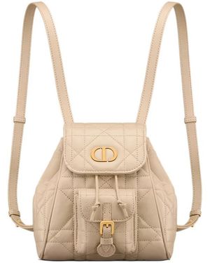Dior Small Caro Backpack - Natural