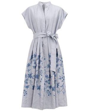 Eleventy Short Sleeve Dress - Blue