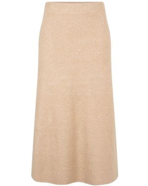 Fabiana Filippi Knit A-Line Skirt - Natural