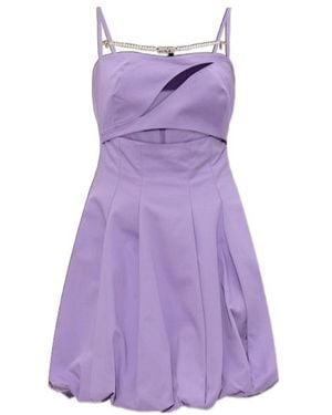 Versace Jeans Couture Couture Cutout Bubble Hem Dress - Purple