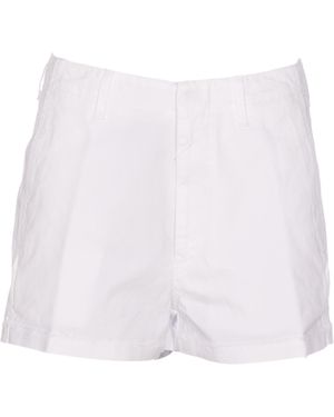 Dondup Logo-Plaque Shorts - White