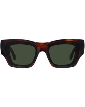 Loewe Signature Rectangle Sunglasses - Multicolour