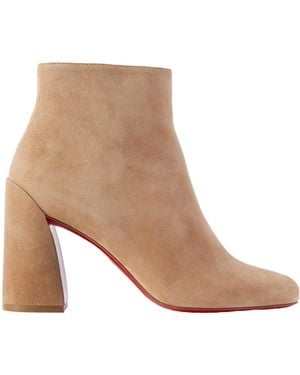 Christian Louboutin Suede Ankle Boots - Brown