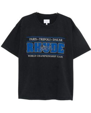 Rhude Crew Neck T-Shirt - Black