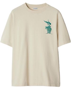 Burberry Ekd Motif Crewneck T-Shirt - White