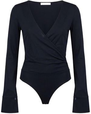 Max Mara Solid-Color Lightweight Wool Knit Top - Blue