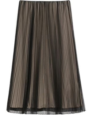 Weekend by Maxmara Baby Pleated Tulle Skirt - Gray