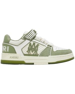 Amiri Ma Skyline Low-Top Lace-Up Casual Trainers - Green