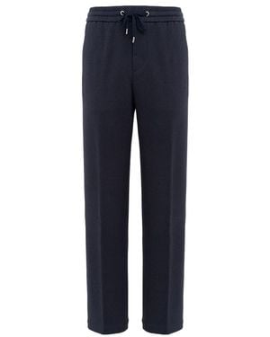 Peserico Drawstring Athletic Pants - Blue