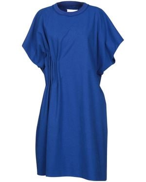 Maison Margiela Bright Midi Dress Cotton, Elastane, Polyester - Blue