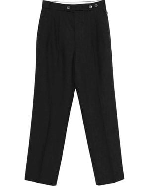 NAMACHEKO Hav Button Pleated Pants - Black