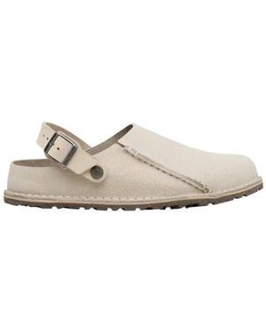 Birkenstock Lutry Premium Suede Trainers - White