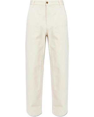 Versace Medusa Head Straight-Leg Trousers - Natural