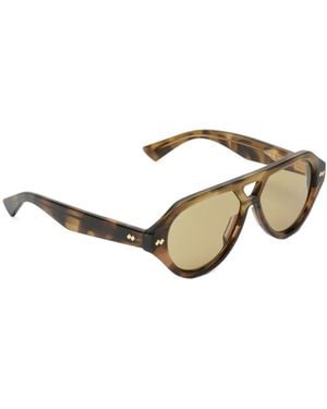 Bottega Veneta Full Frame Sunglasses - Metallic