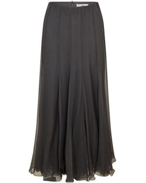 Chloé Lightweight Silk Maxi Dress - Black