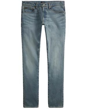 Polo Ralph Lauren Logo Embroidered Slim-Fit Jeans - Blue