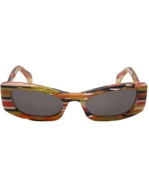 Marni Geometric Frame Sunglasses - White