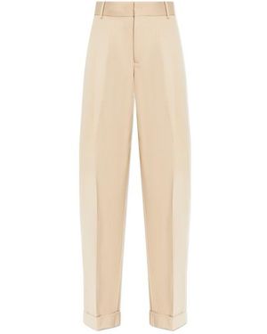 DSquared² Straight-Leg Pleated Pants - Natural