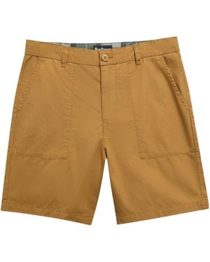 Barbour Belt-Loop Shorts - Natural