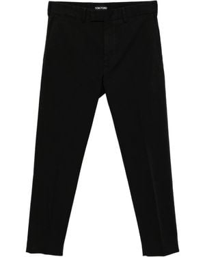 Tom Ford Tapered-Leg Pants - Black