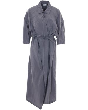 Lemaire Short Sleeve Shirt Dress - Grey
