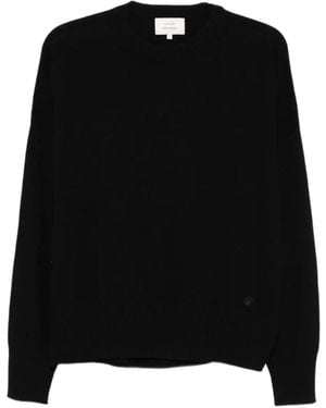 Loulou de Saison Round-Neck Knitted Sweater - Black