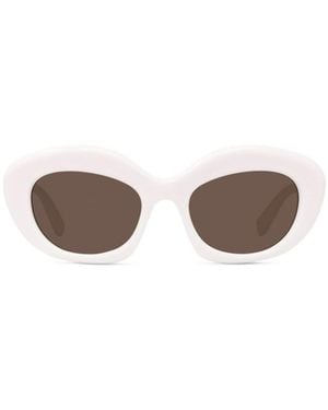 Loewe Curvy Cat-Eye Frame Sunglasses - White