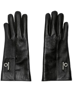 Burberry Leather Gloves - Black