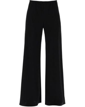 The Row Gala Wide Leg Pants - Black