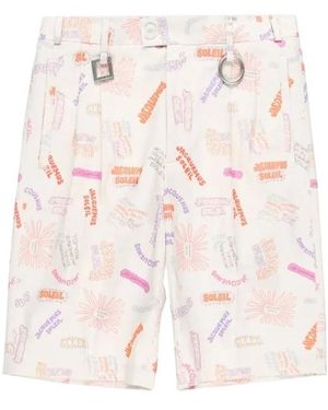 Jacquemus Belt Loop Logo Shorts - Pink