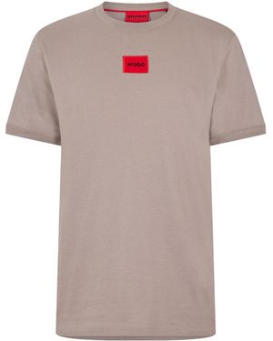 BOSS Logo Crew-Neck T-Shirt - Pink