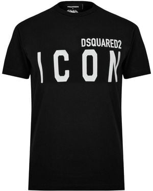 DSquared² Cotton Shortsleeve Tshirt - Black