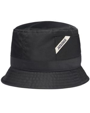 Jacquemus Logo Detailed Bucket Hat - Black