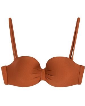 Max Mara Jersey Swimsuit Top - Brown