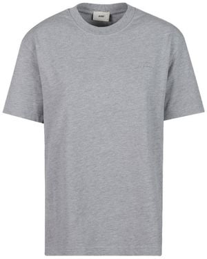 Autry Short Sleeves, Straight Hem - Gray